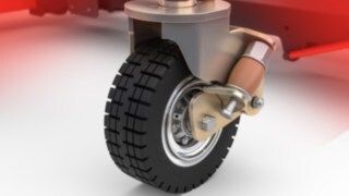 Robustna super elastična kolesa modulov za vleko LT10–LT20 C/LT10–LT16 B/BM podjetja Linde Material Handling