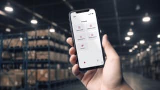 Prikaz Linde Warehouse Manager na pametnem telefonu