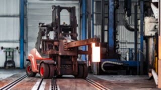 Dizelski viličar Linde podjetja Linde Material Handling med uporabo