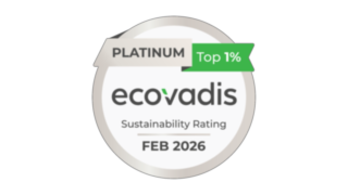 Pečat EcoVadis družbi Linde MH potrjuje platinasto medaljo.